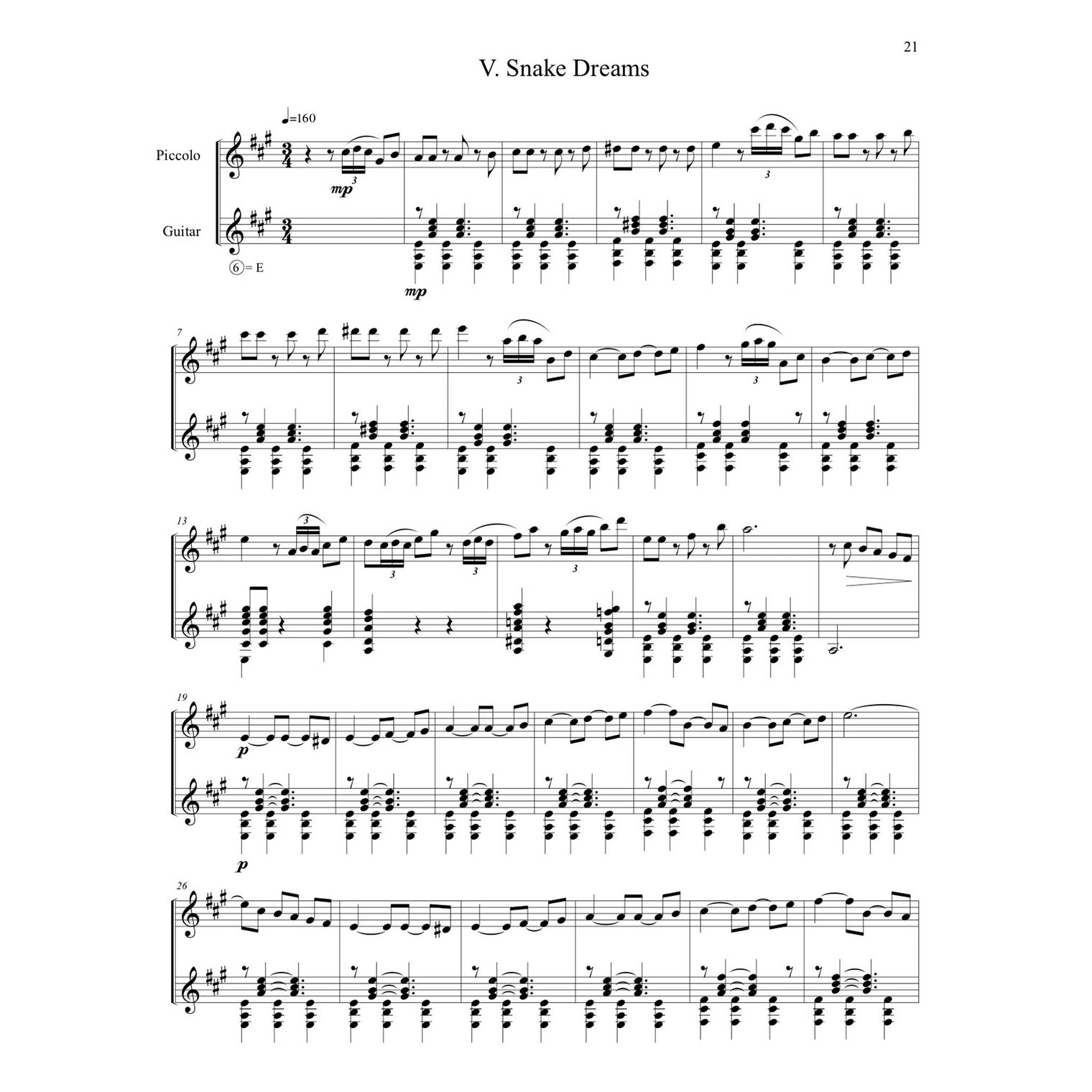 Naturaleza Suite Sheet Music