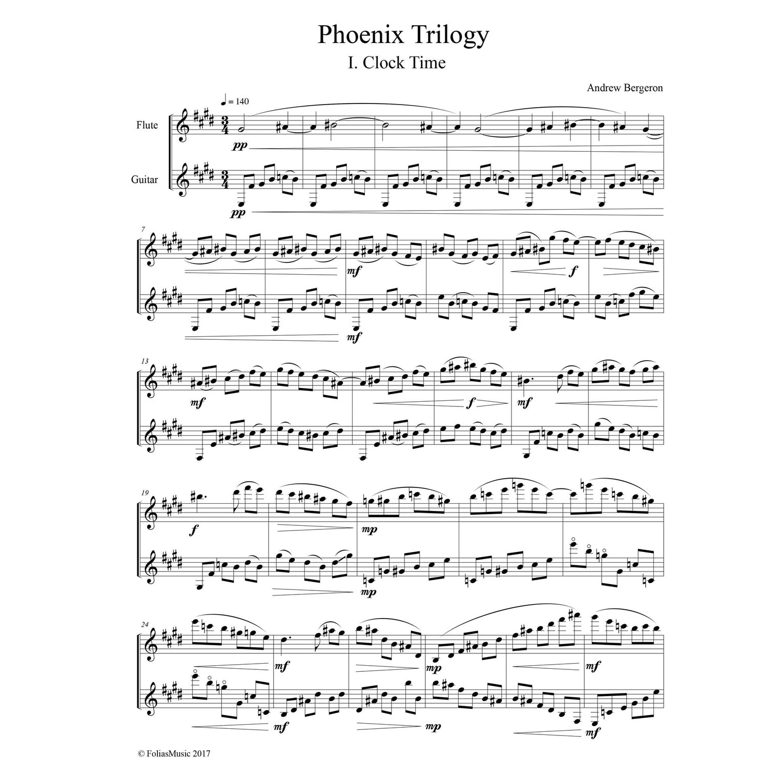 Phoenix Trilogy Sheet Music