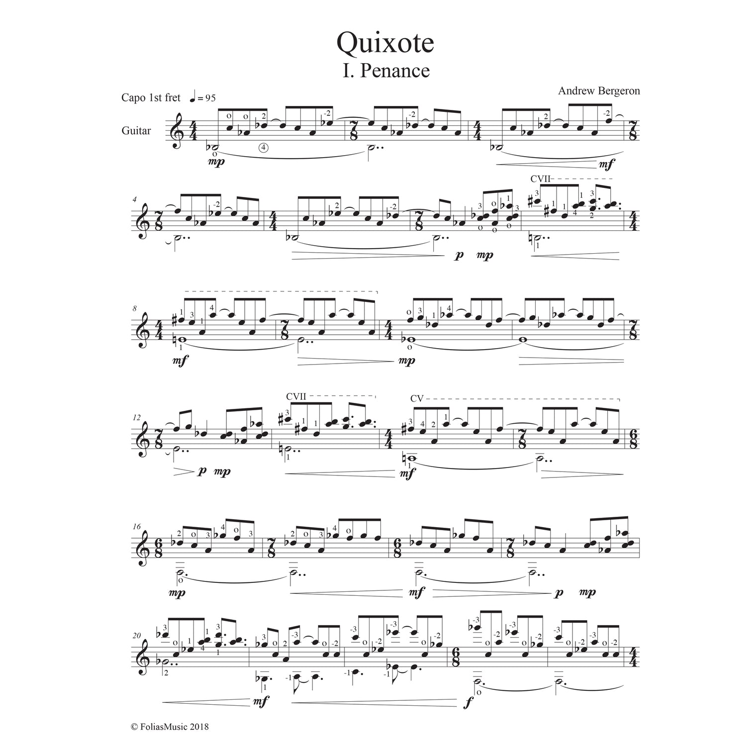 Quixote Sheet PDF Download