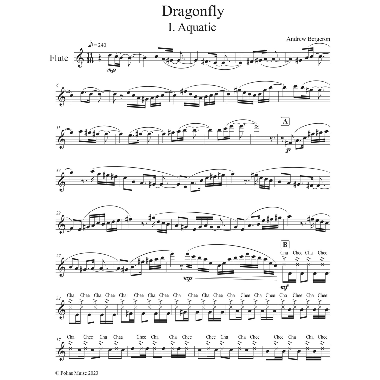 Dragonfly Sheet Music